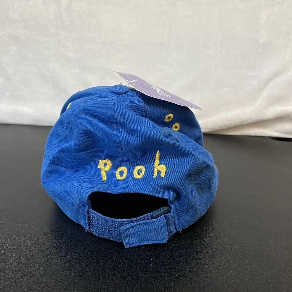 Vtg Disney Winnie Pooh Face Bear Hat Baseball Cap Disney Youth Kids Child Size